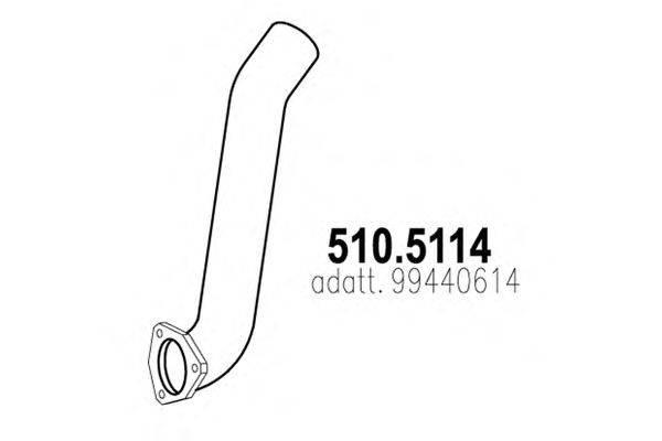 Труба выхлопного газа ASSO 510.5114