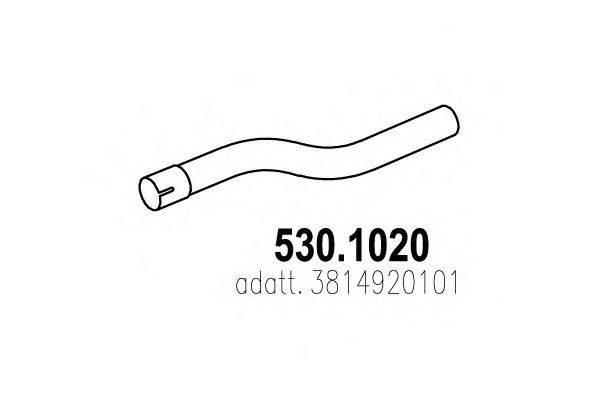Труба выхлопного газа ASSO 530.1020