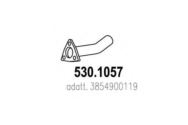 Труба выхлопного газа ASSO 530.1057