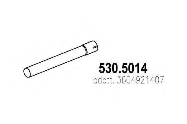 Труба выхлопного газа ASSO 530.5014