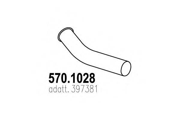 Труба выхлопного газа ASSO 570.1028
