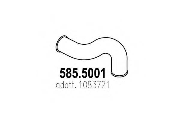 Труба выхлопного газа ASSO 585.5001