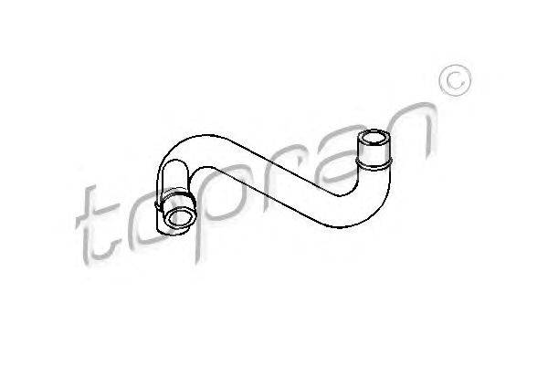 Шланг, воздухоотвод крышки головки цилиндра TOPRAN 109 006