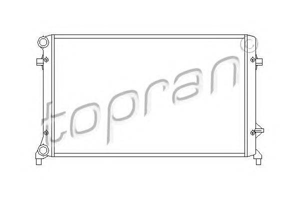 Радиатор, охлаждение двигателя TOPRAN 112 223