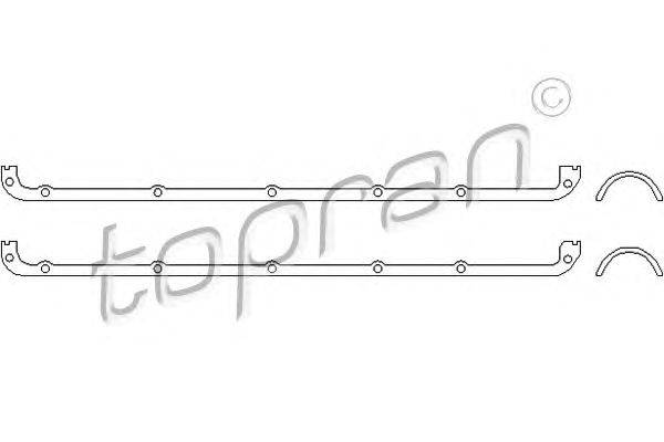 Комплект прокладок, крышка головки цилиндра TOPRAN 101586