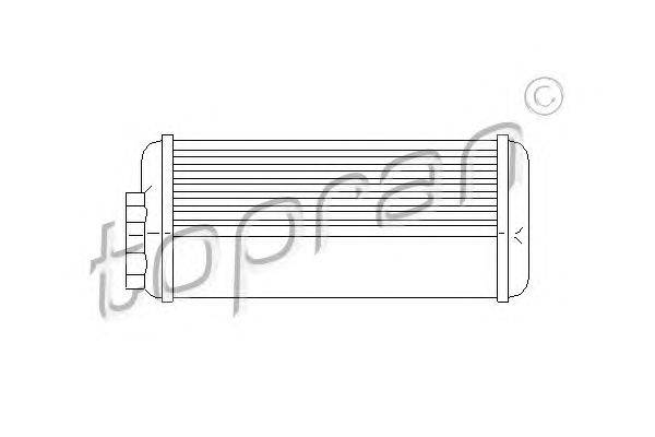 Теплообменник, отопление салона TOPRAN 110643