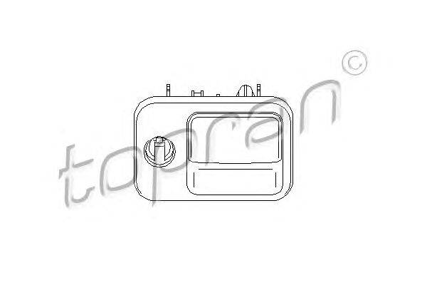 Замок вещевого ящика TOPRAN 110668