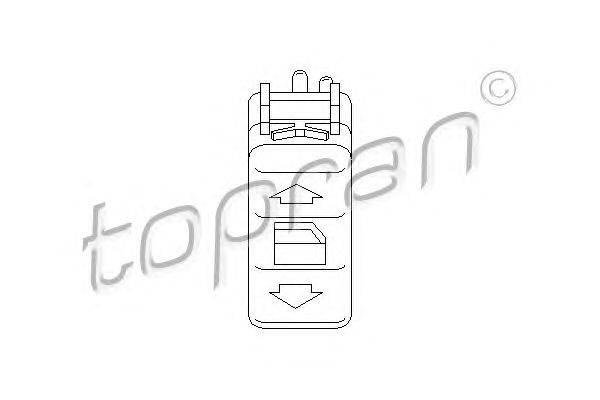 Выключатель, стеклолодъемник TOPRAN 401 511