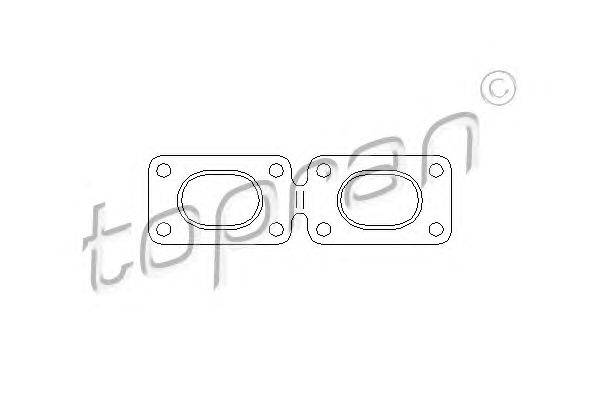 Прокладка, выпускной коллектор TOPRAN 500 838
