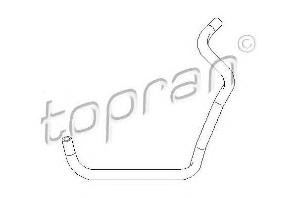 Шланг радиатора TOPRAN 501 260
