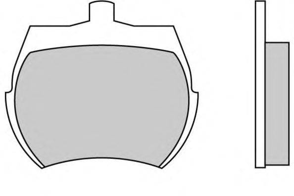 Комплект тормозных колодок, дисковый тормоз BENDIX 571212J