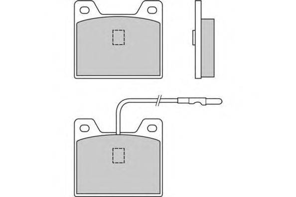 Комплект тормозных колодок, дисковый тормоз QH Benelux 2216