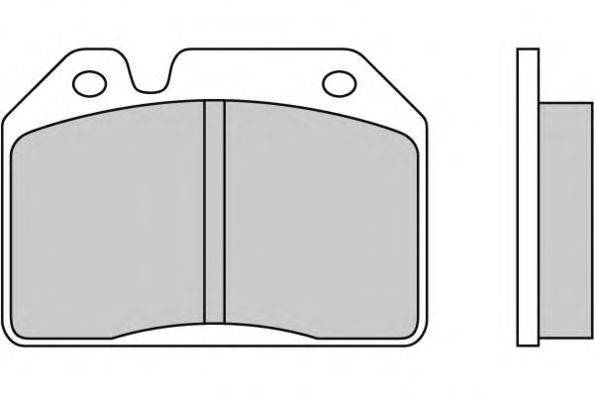 Комплект тормозных колодок, дисковый тормоз E.T.F. 12-0027