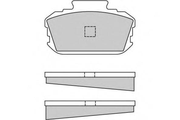 Комплект тормозных колодок, дисковый тормоз E.T.F. 12-0048
