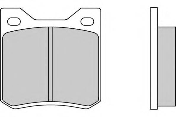 Комплект тормозных колодок, дисковый тормоз E.T.F. 12-0050