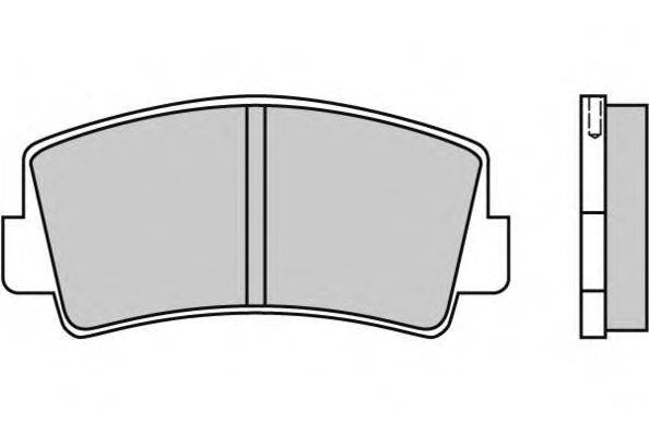 Комплект тормозных колодок, дисковый тормоз E.T.F. 20312