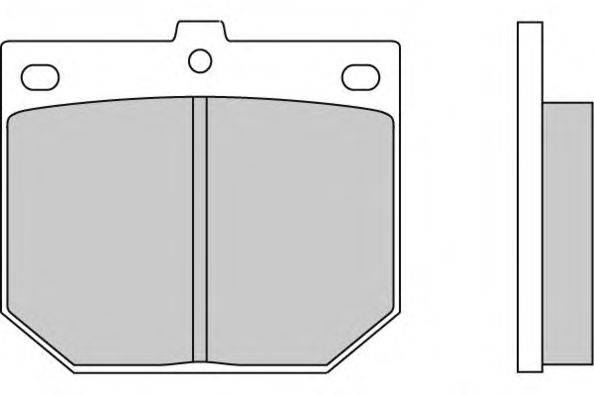 Комплект тормозных колодок, дисковый тормоз E.T.F. 120078