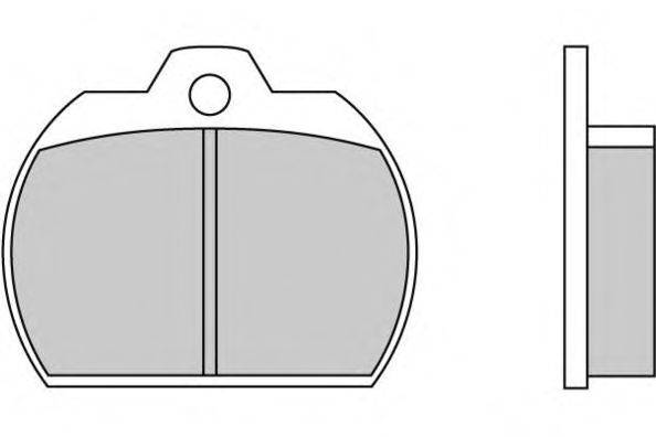 Комплект тормозных колодок, дисковый тормоз E.T.F. 20317