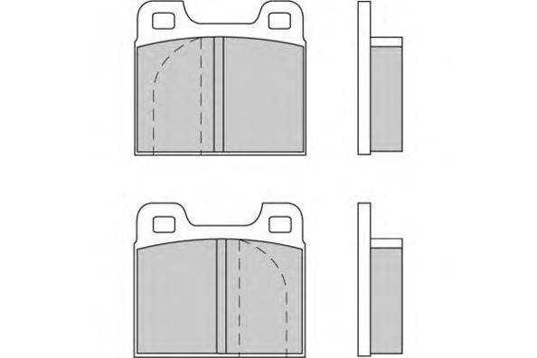 Комплект тормозных колодок, дисковый тормоз E.T.F. 20239