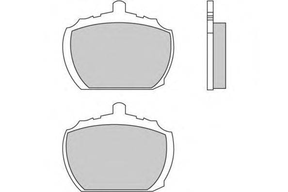 Комплект тормозных колодок, дисковый тормоз E.T.F. 20382