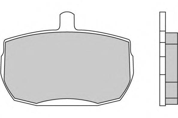 Комплект тормозных колодок, дисковый тормоз E.T.F. 20608