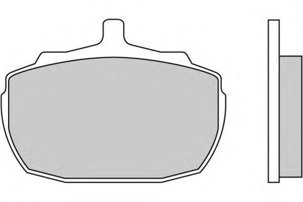 Комплект тормозных колодок, дисковый тормоз E.T.F. 12-0111