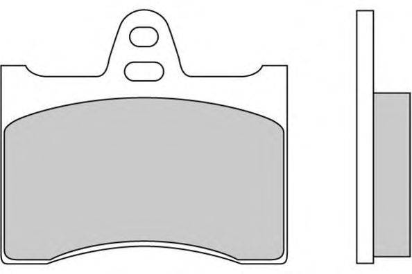 Комплект тормозных колодок, дисковый тормоз E.T.F. 12-0117