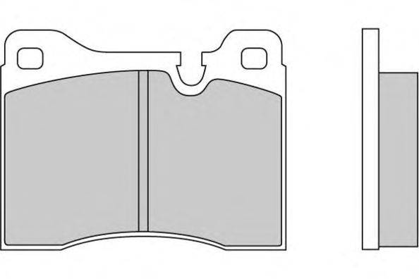 Комплект тормозных колодок, дисковый тормоз E.T.F. 12-0125