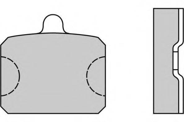 Комплект тормозных колодок, дисковый тормоз E.T.F. 20576