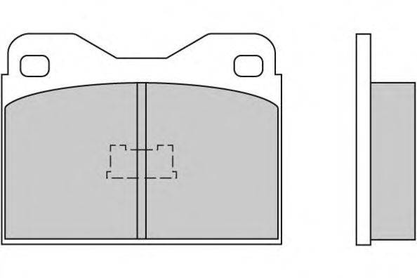 Комплект тормозных колодок, дисковый тормоз E.T.F. 20430