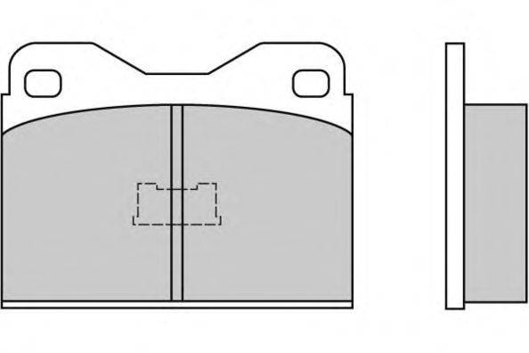 Комплект тормозных колодок, дисковый тормоз E.T.F. 120136