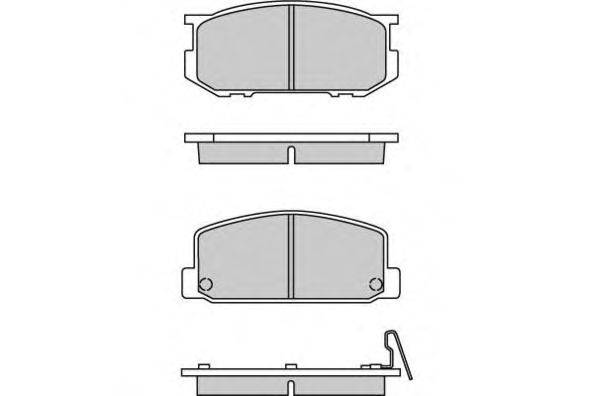 Комплект тормозных колодок, дисковый тормоз E.T.F. 12-0167-1