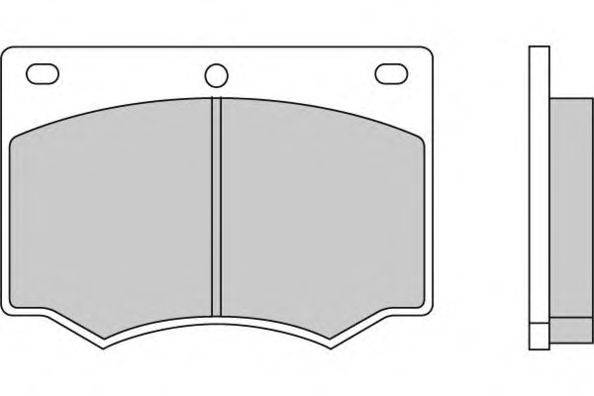 Комплект тормозных колодок, дисковый тормоз E.T.F. 29004