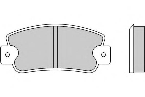 Комплект тормозных колодок, дисковый тормоз E.T.F. 120211