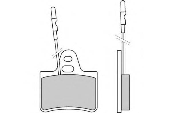 Комплект тормозных колодок, дисковый тормоз E.T.F. 20713