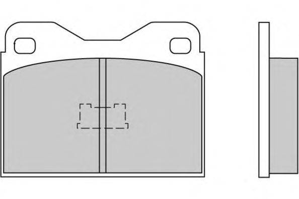 Комплект тормозных колодок, дисковый тормоз E.T.F. 120219