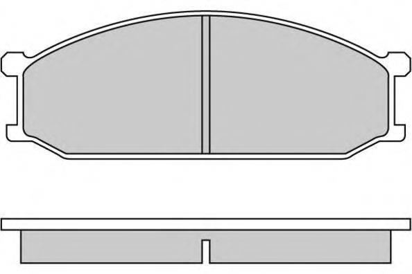 Комплект тормозных колодок, дисковый тормоз E.T.F. 120233