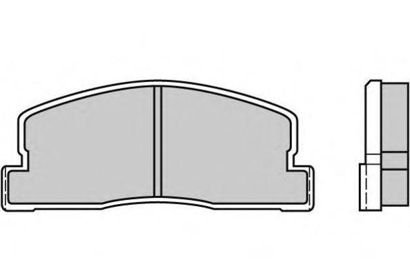 Комплект тормозных колодок, дисковый тормоз E.T.F. 120247