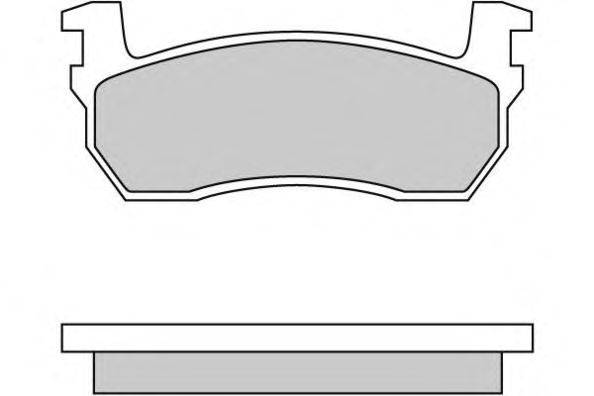 Комплект тормозных колодок, дисковый тормоз E.T.F. 20957