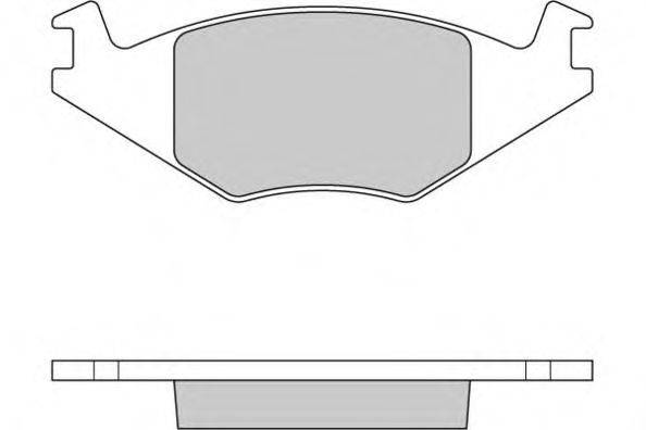 Комплект тормозных колодок, дисковый тормоз E.T.F. 120262