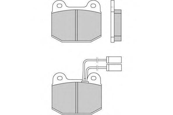 Комплект тормозных колодок, дисковый тормоз E.T.F. 120274