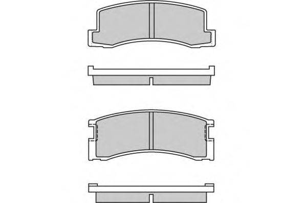 Комплект тормозных колодок, дисковый тормоз E.T.F. 12-0309