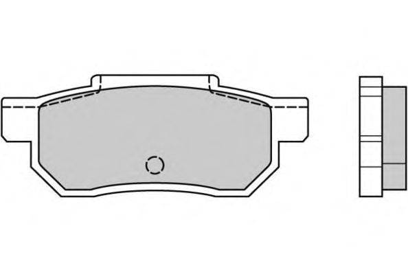 Комплект тормозных колодок, дисковый тормоз E.T.F. 12-0351
