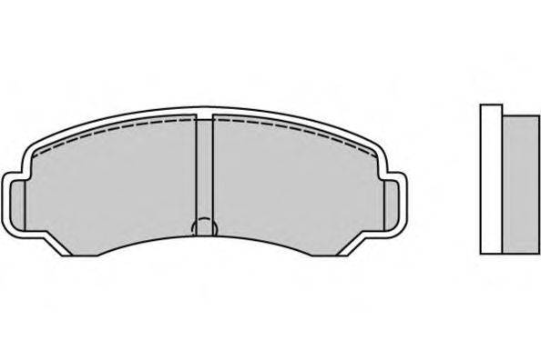 Комплект тормозных колодок, дисковый тормоз E.T.F. 12-0359