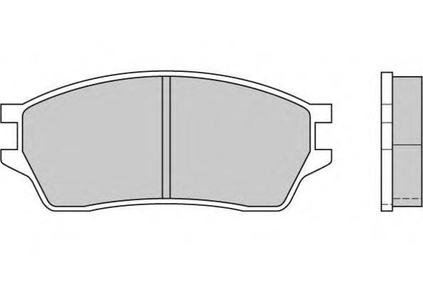 Комплект тормозных колодок, дисковый тормоз E.T.F. 12-0391
