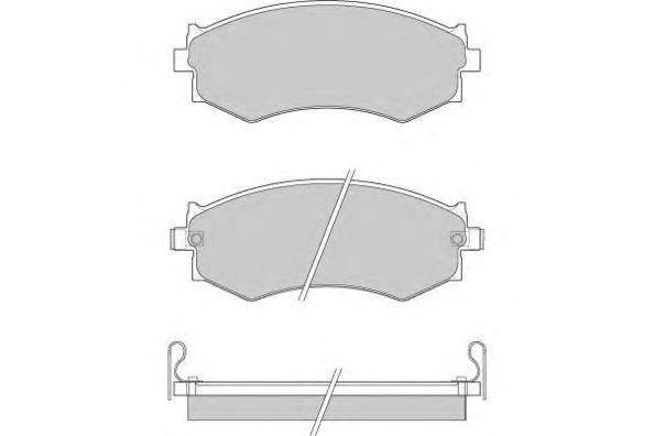 Комплект тормозных колодок, дисковый тормоз E.T.F. 21526