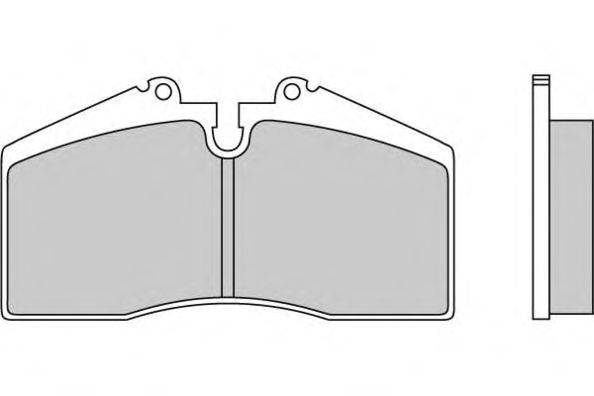 Комплект тормозных колодок, дисковый тормоз E.T.F. 12-0449