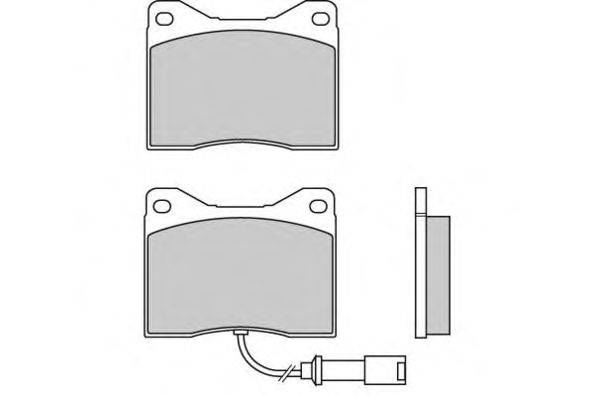 Комплект тормозных колодок, дисковый тормоз E.T.F. 20096