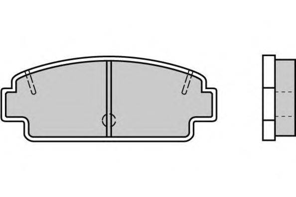 Комплект тормозных колодок, дисковый тормоз E.T.F. 120492