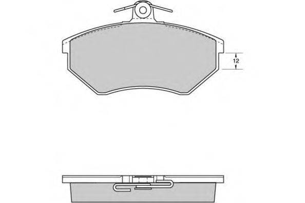 Комплект тормозных колодок, дисковый тормоз E.T.F. 12-0532